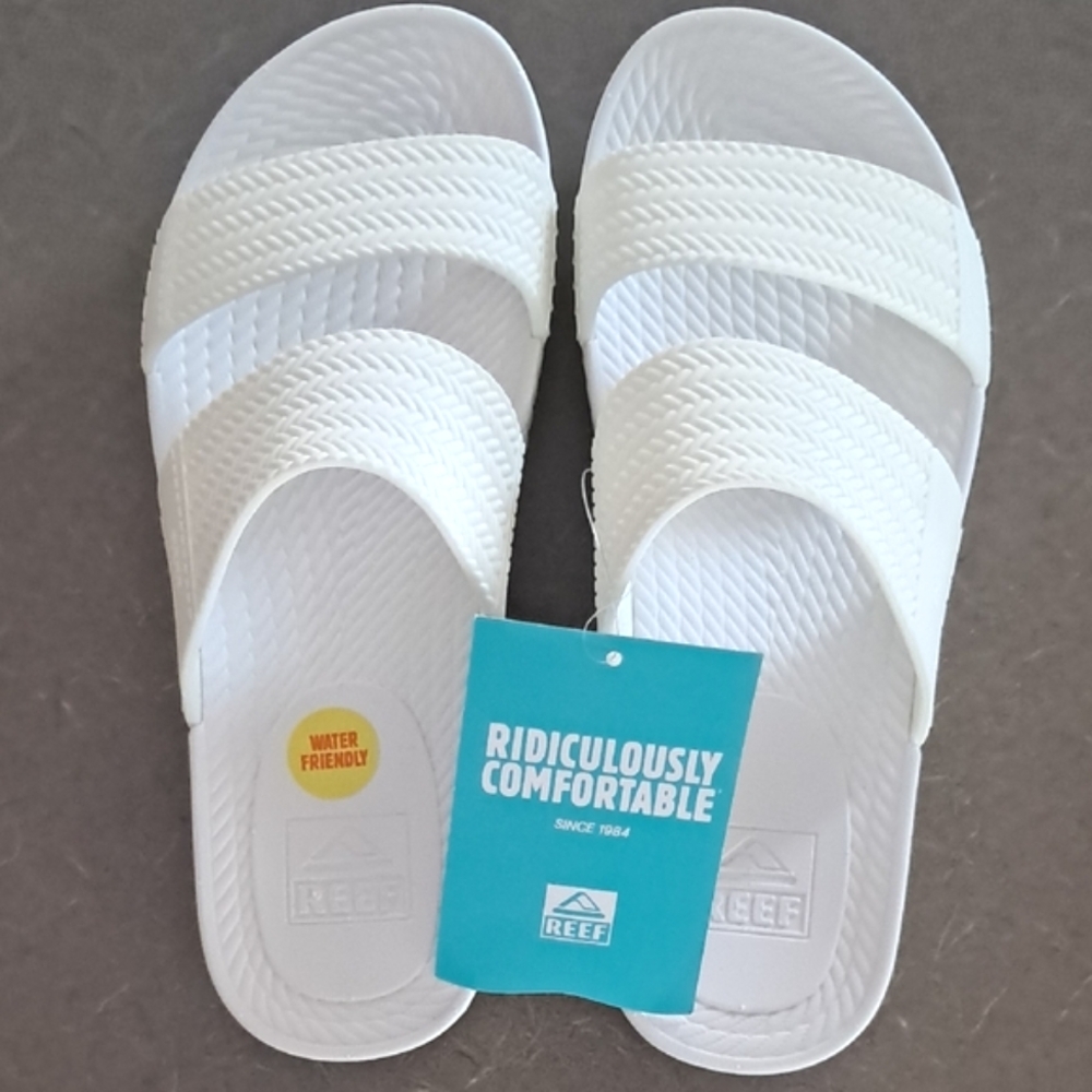 Reef Women's New Water Vista Slides Sandals White Water Friendly Various Sizes